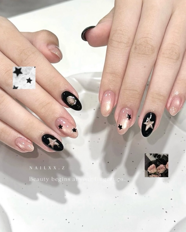 black pink,美甲作品
