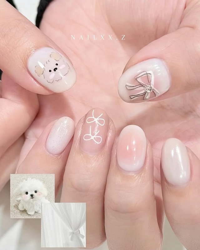 色鉛筆手繪,美甲作品