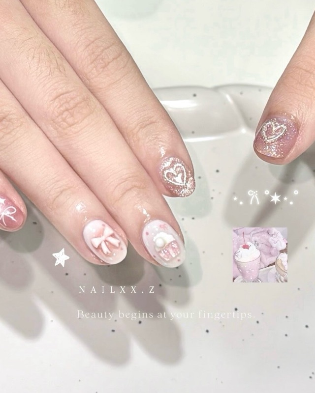 下午茶|小蛋糕,美甲作品
