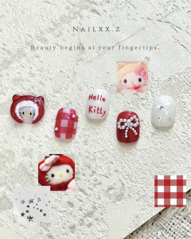kitty ♡,美甲作品