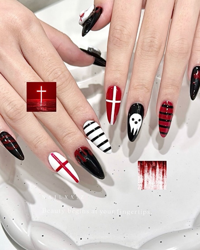 👻,美甲作品