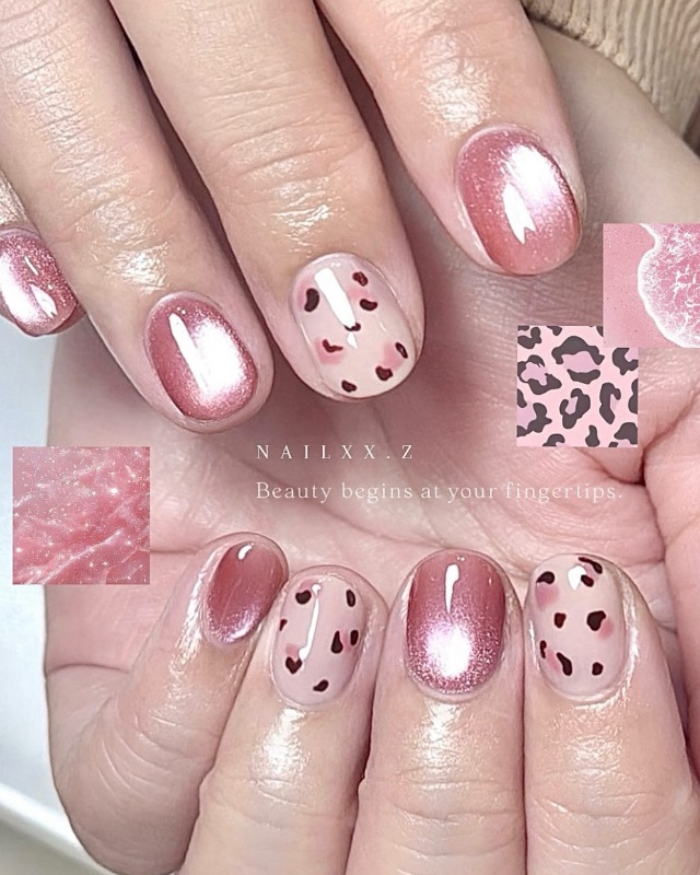 粉紅豹,美甲作品