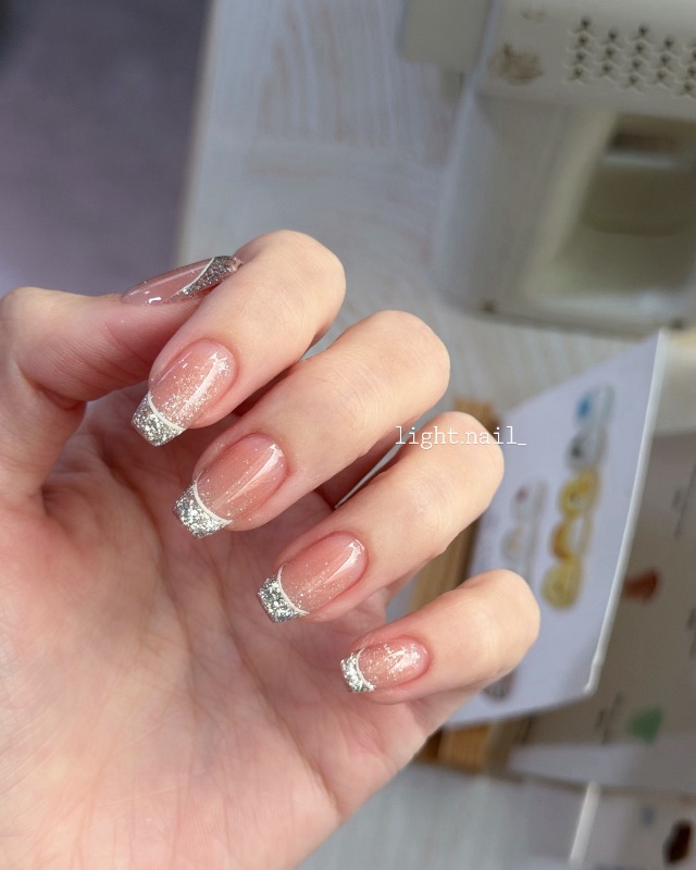 銀河法式💎，美甲作品照片 3