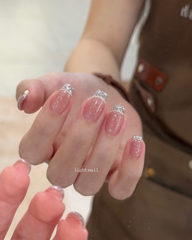 銀河法式💎，美甲作品照片 2