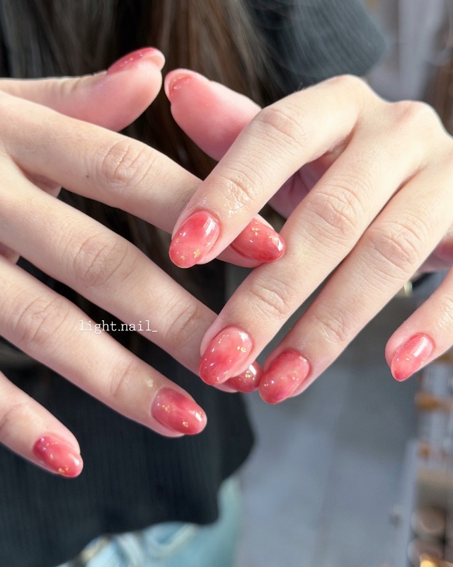 胭脂染💄,美甲作品