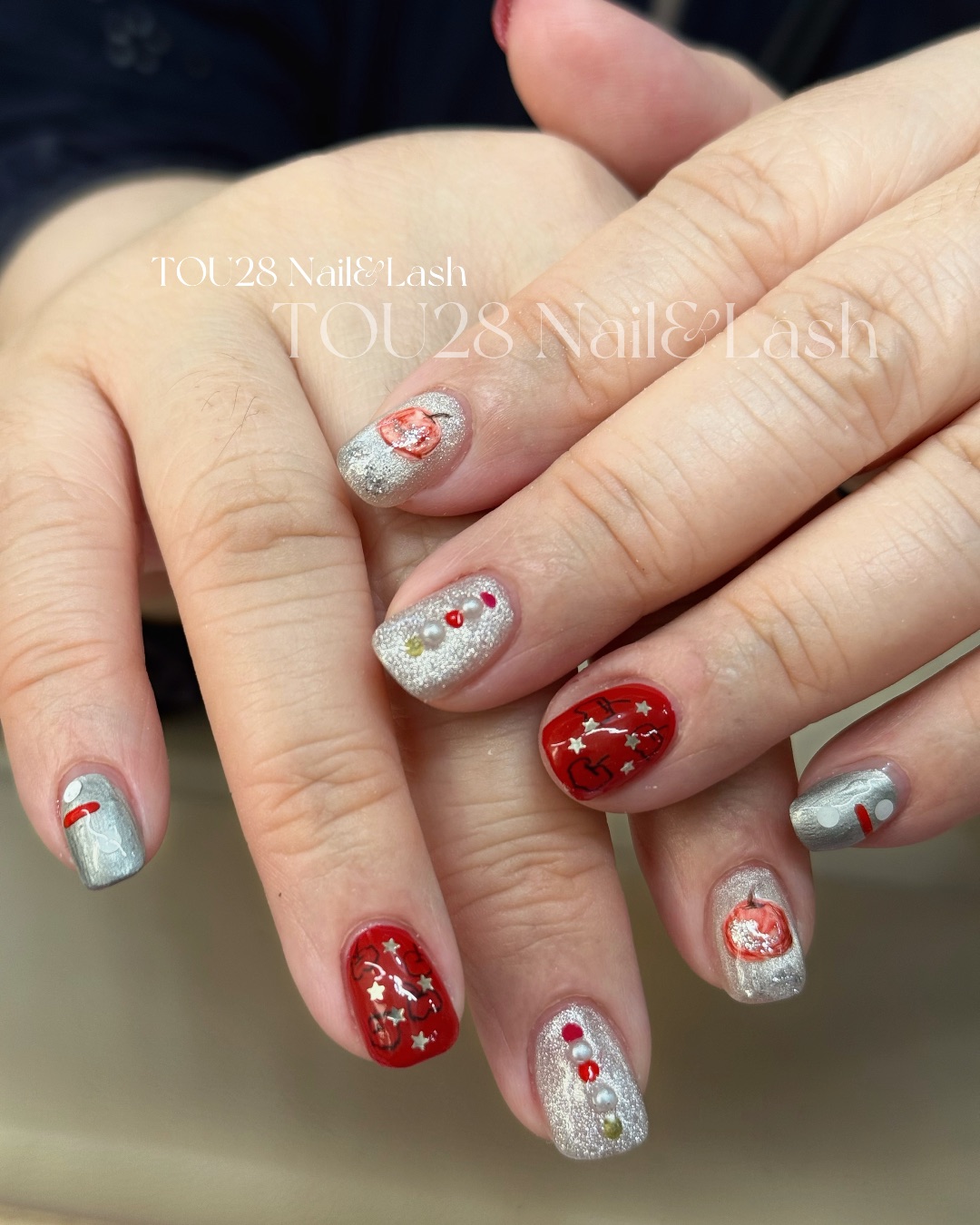 紅紅蘋果兒，美甲作品