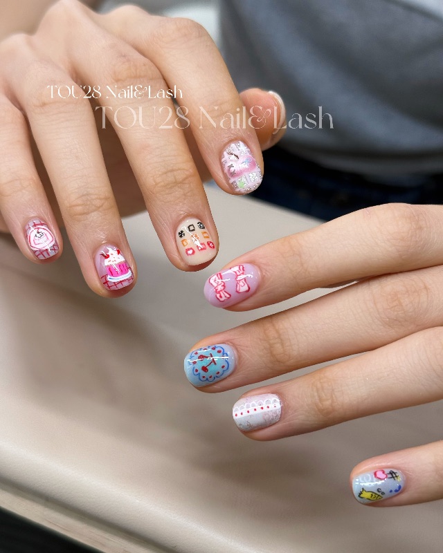 童話烘焙坊，美甲作品