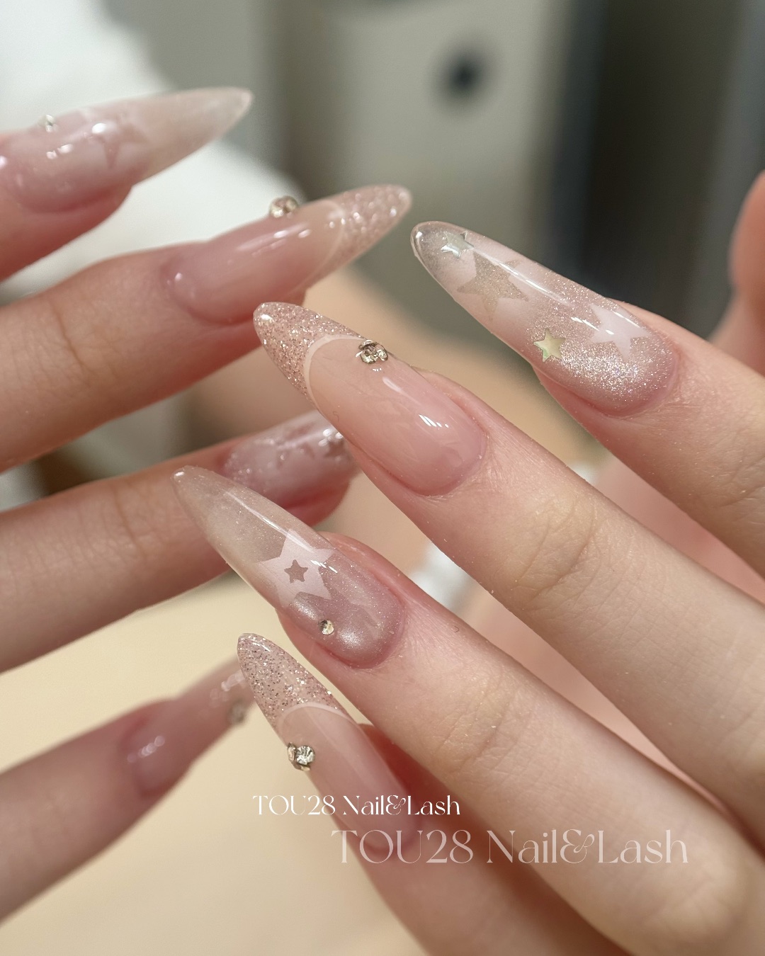 璀璨星願，美甲作品