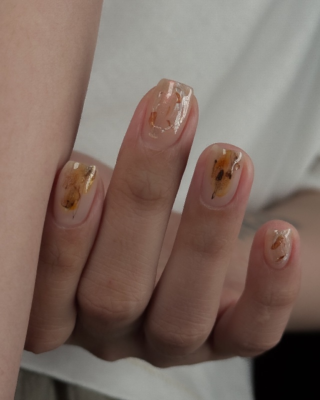 秋風掃落葉🍂，美甲作品照片 4