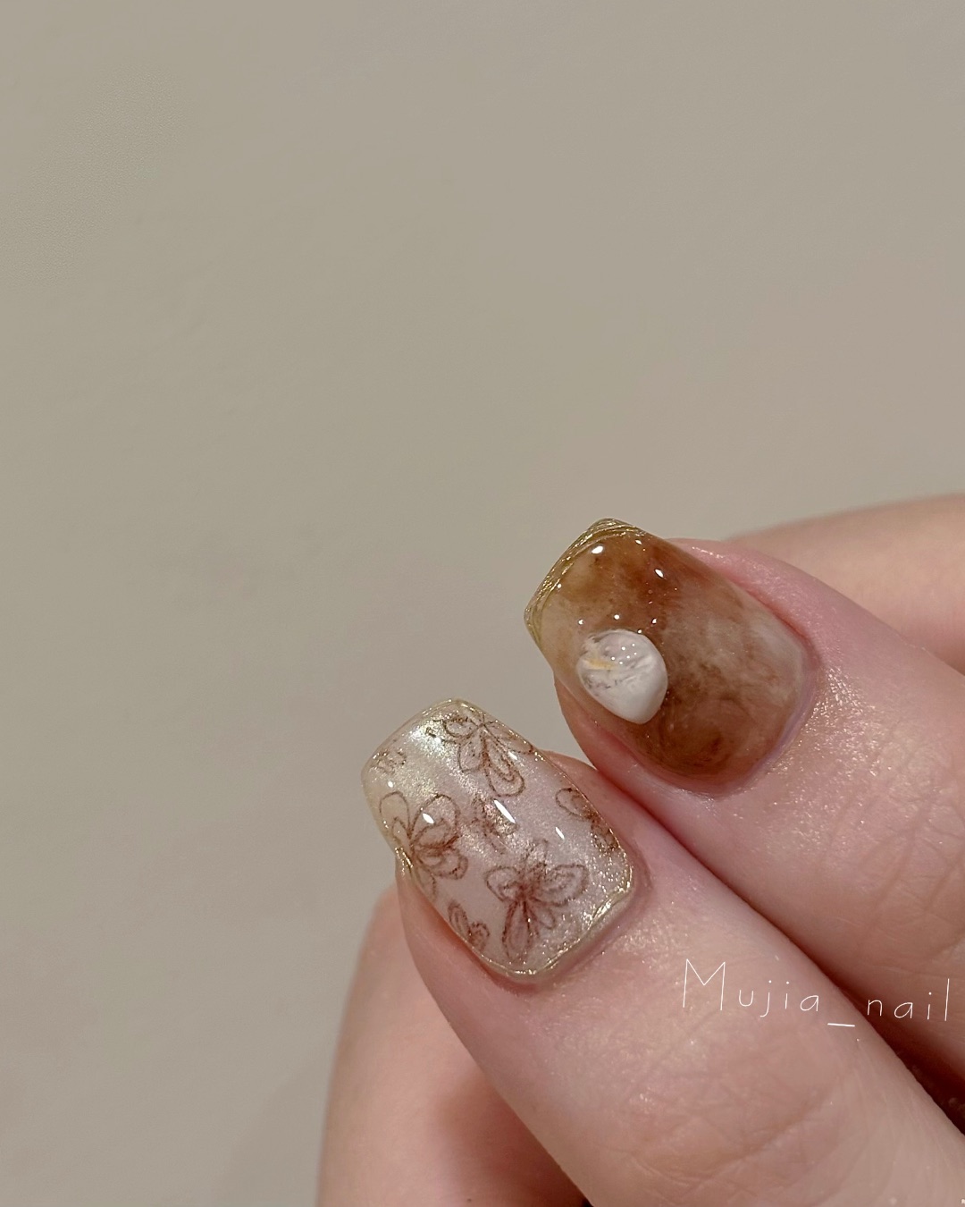 花之鏡光，美甲作品