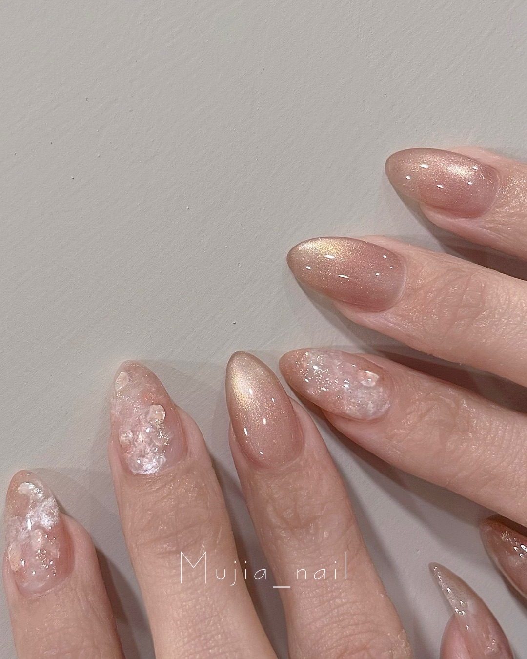 暈染彩光，美甲作品