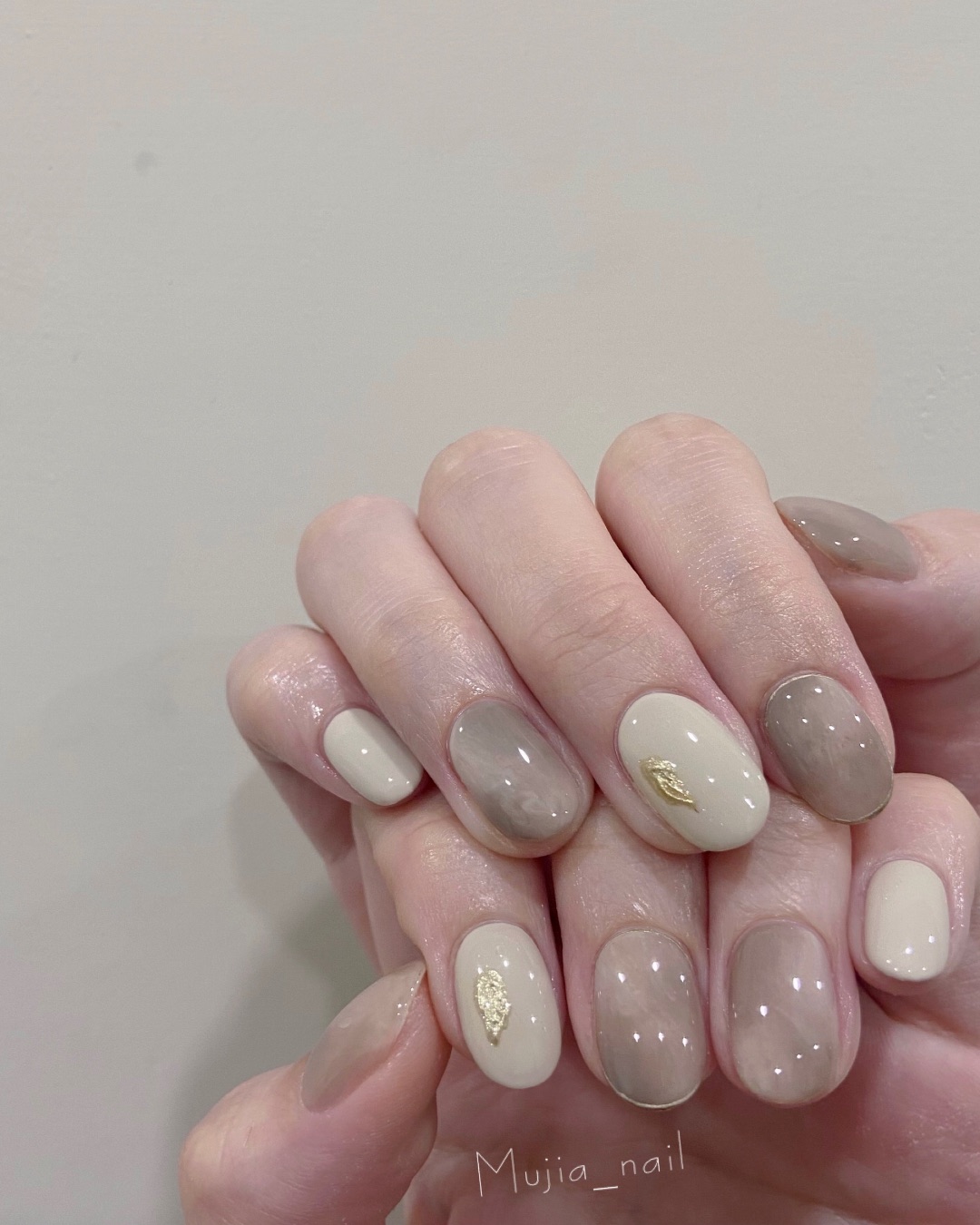 氣質暈染，美甲作品