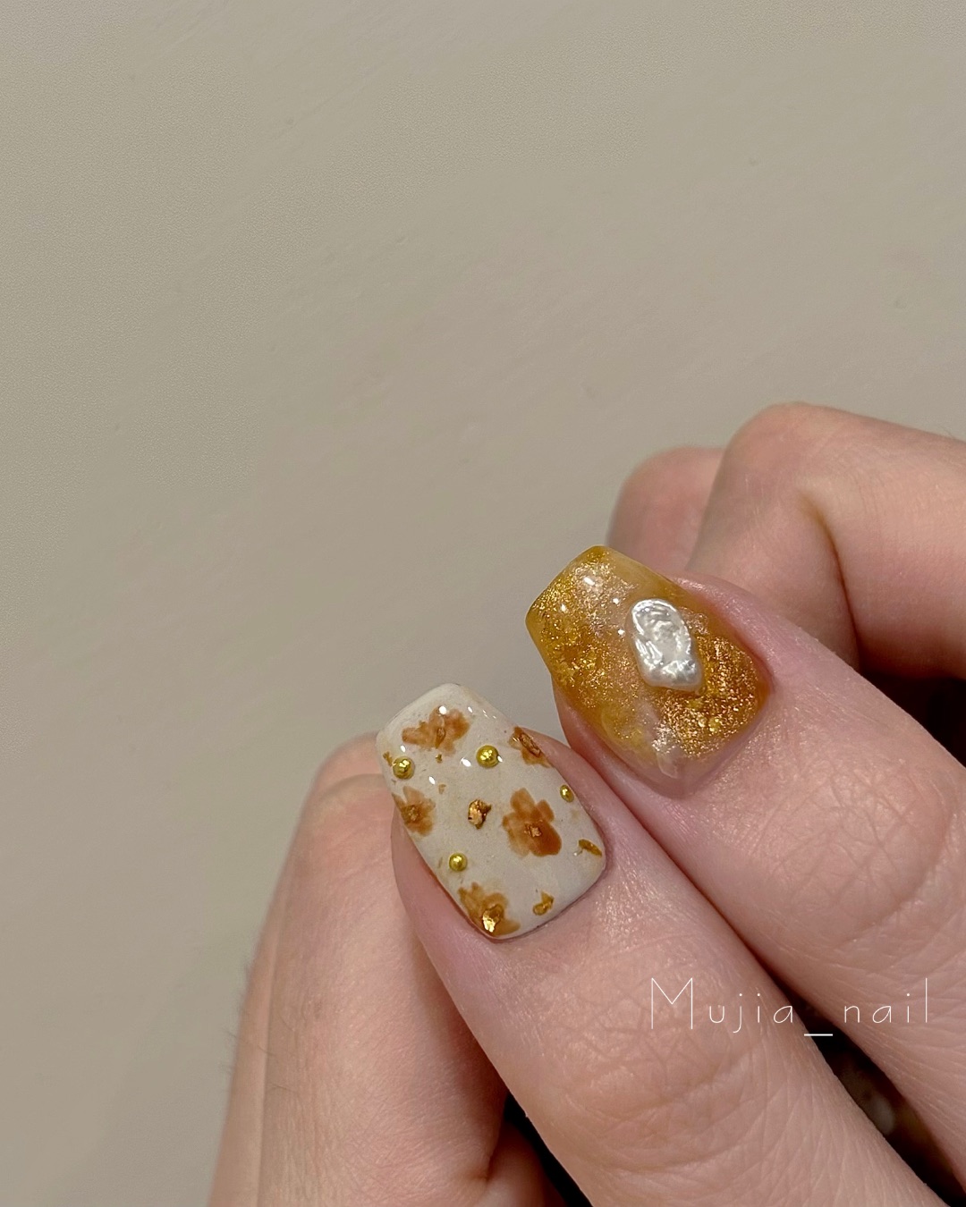 橘媣，美甲作品