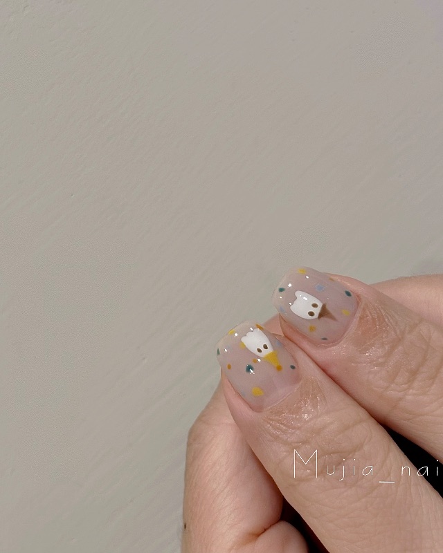 小幽靈,美甲作品