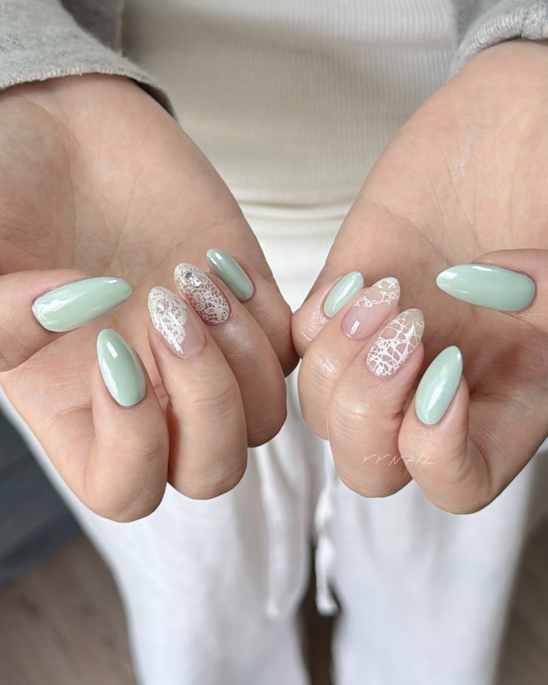 海莉蕾絲美甲，美甲作品