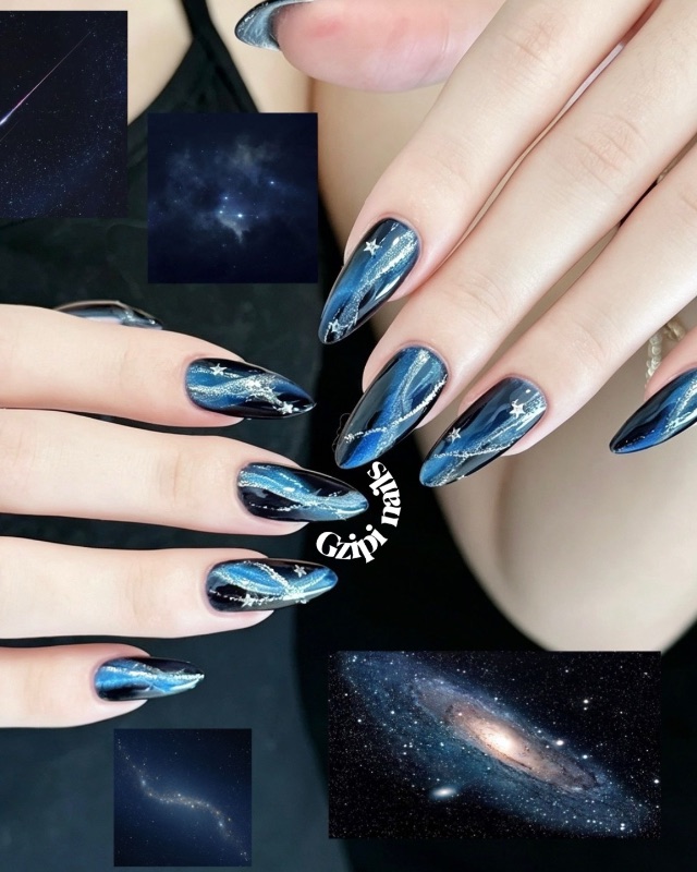 銀河碎片🌌，美甲作品