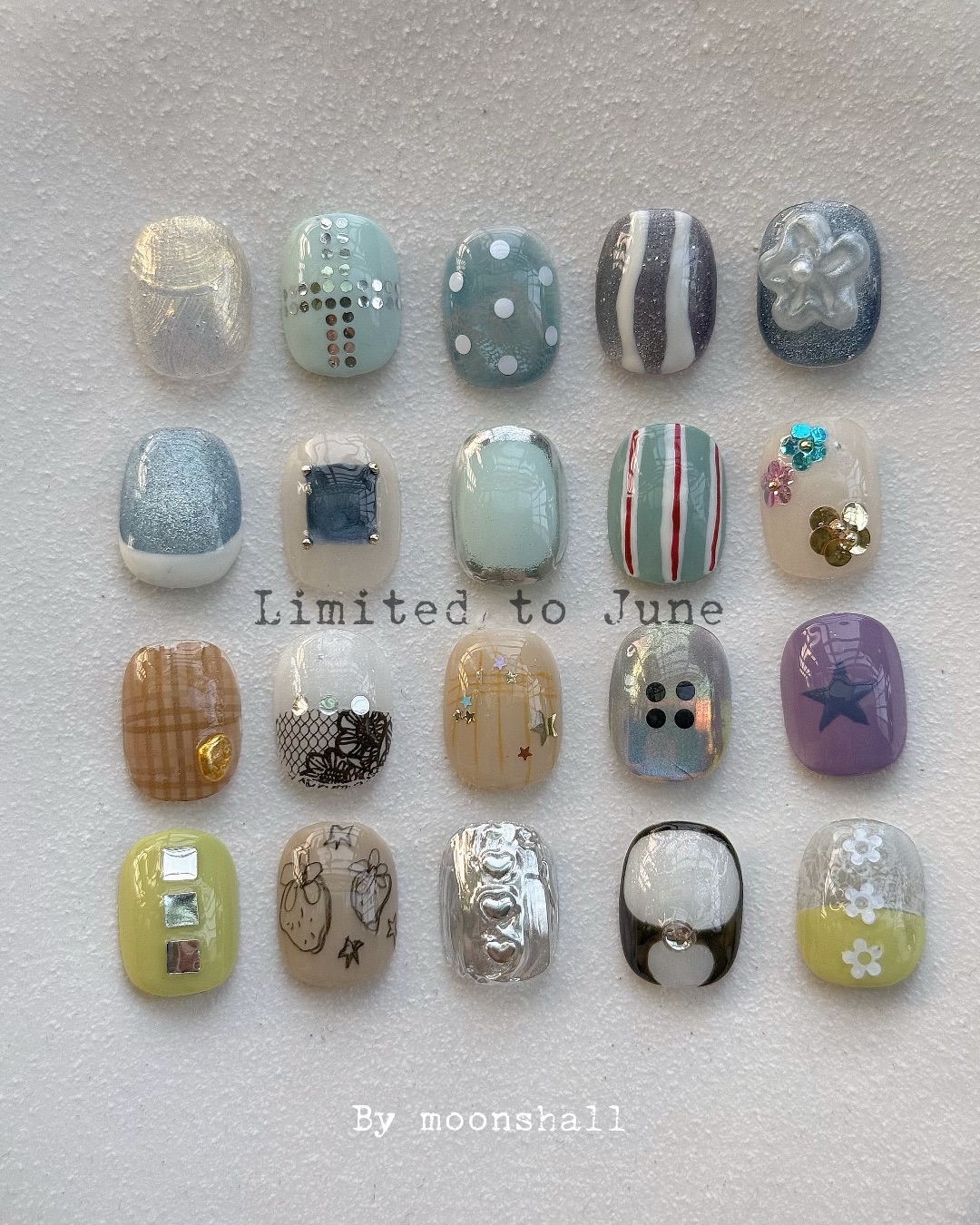 六月限定，美甲作品