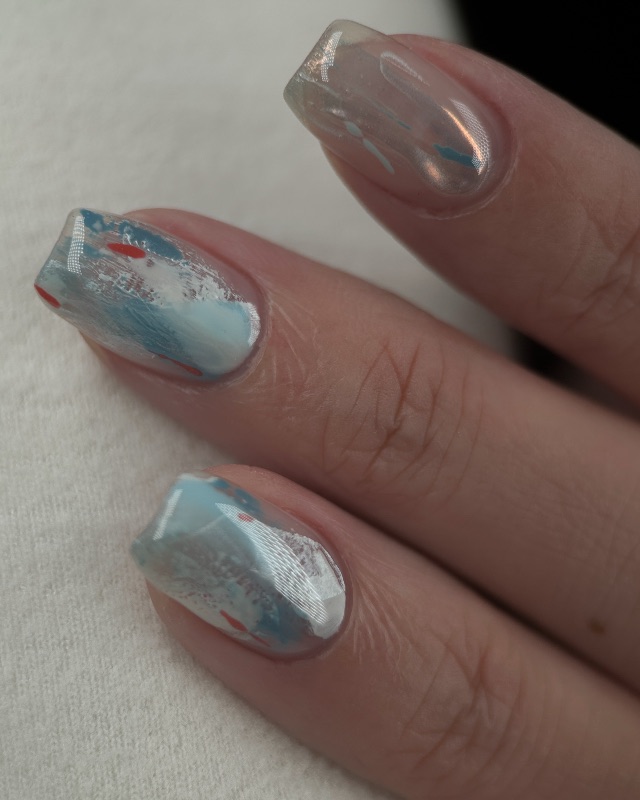福岡的海，美甲作品